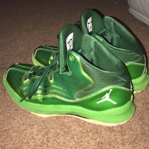 Green Nike Jordan’s